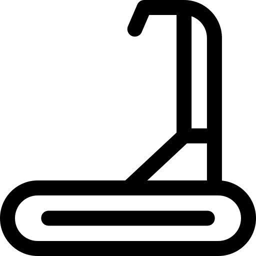 Treadmill gym treadmill fitness icon