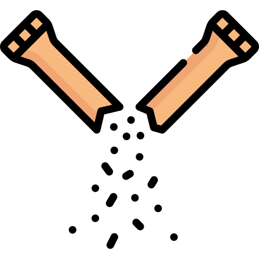 Packet food packet sugar icon