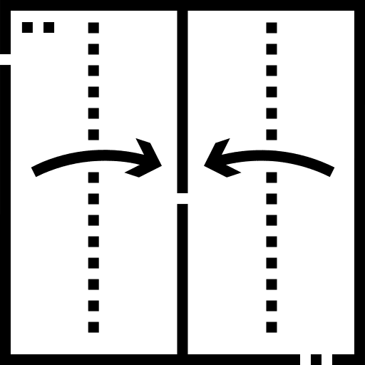 Fold fold craft paper icon