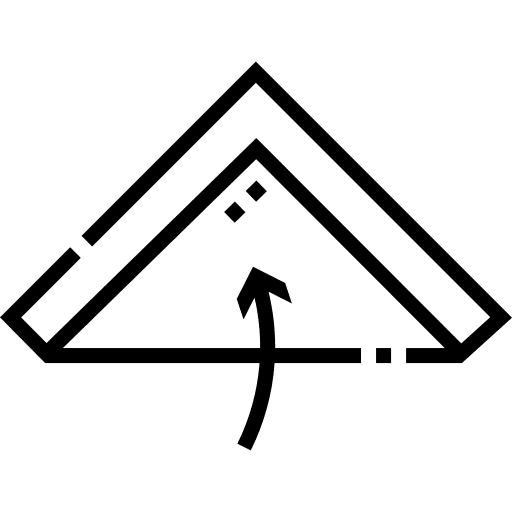 Fold origami paper art and design icon