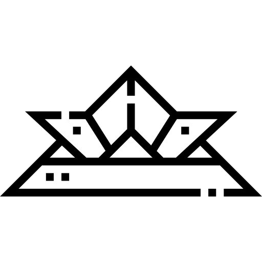 Kabuto shape art and design art icon