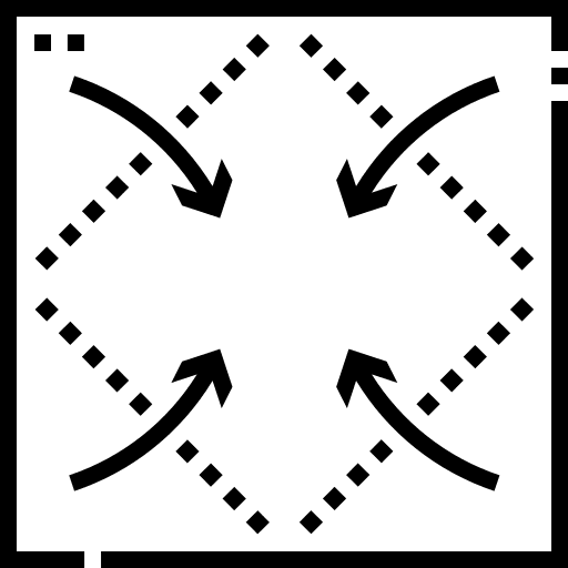 Corner art and design origami craft icon