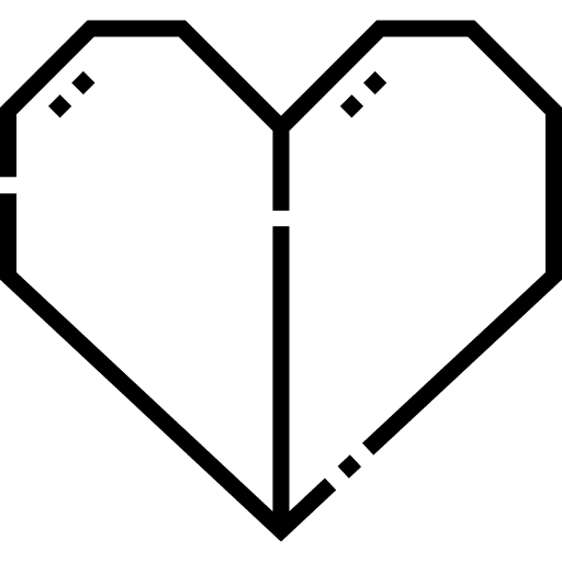 Heart shape art heart icon