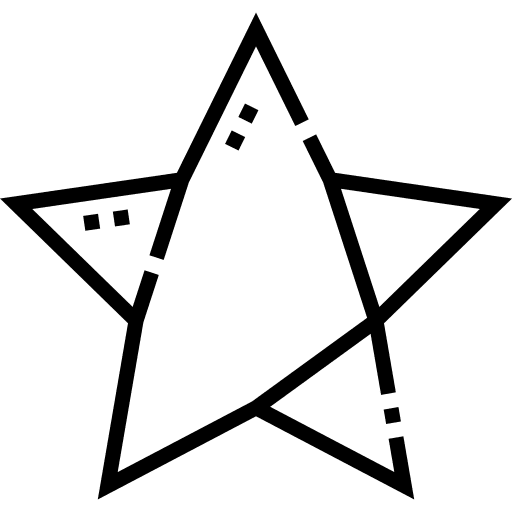 Star art and design shape star icon