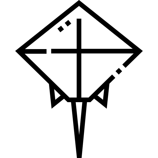 Stingray fold craft origami icon