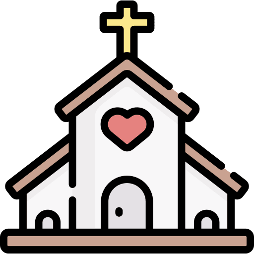 Church christianism church cross icon