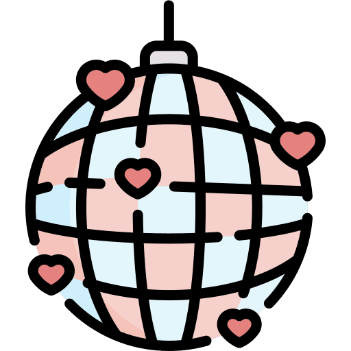 Disco ball mirror ball disco ball wedding icon