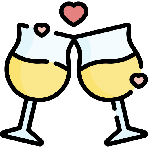 Cheers food and restaurant love beverage icon