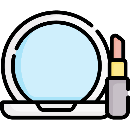 Makeup grooming beauty mirror icon