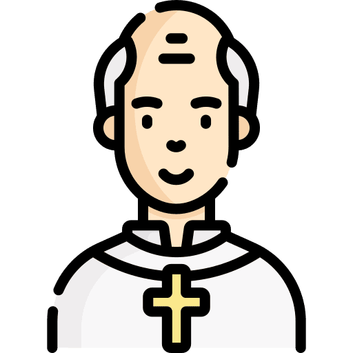 Pastor user white hair old icon