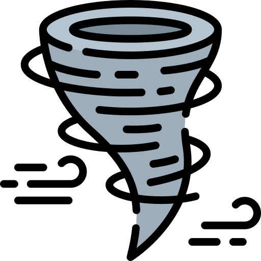 Hurricane windstorm tornado ecology and environment icon