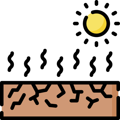 Drought ecology and environment dry witted icon