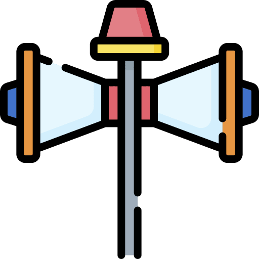 Siren signaling miscellaneous loud icon