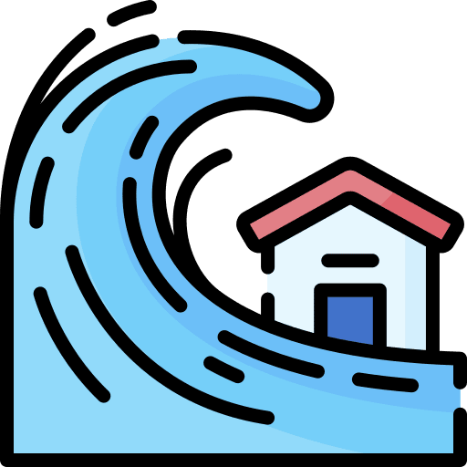 Tsunami tsunami catastrophe island icon