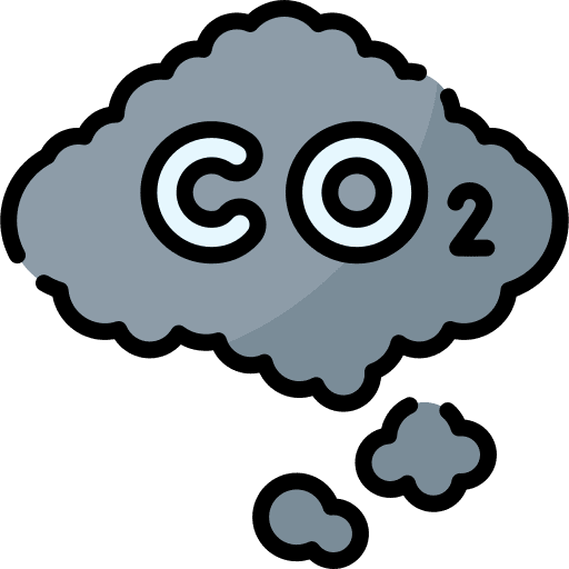 Co2 nature forbidden contamination icon