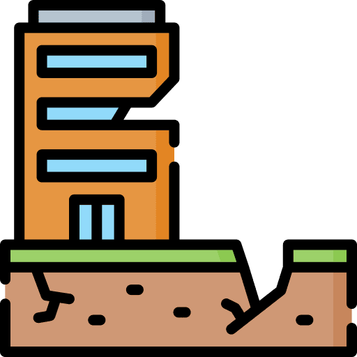 Earthquake damage destruction earthquake icon