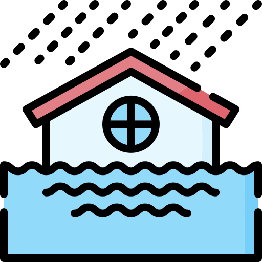 Flood natural disaster nature weather icon