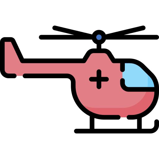 Helicopter transport aircraft helicopter icon