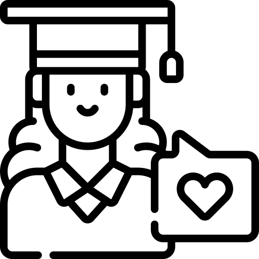 Student academic college graduation icon