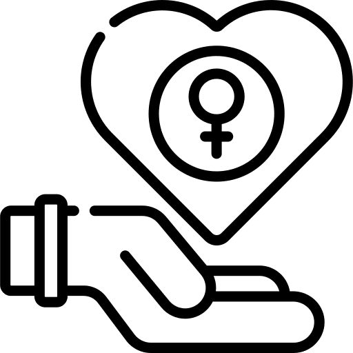 Womens day hand femenine woman icon