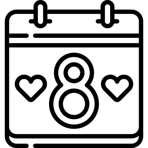 Womens day symbol womens day time icon