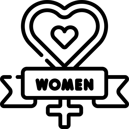 Womens day venus female heart icon