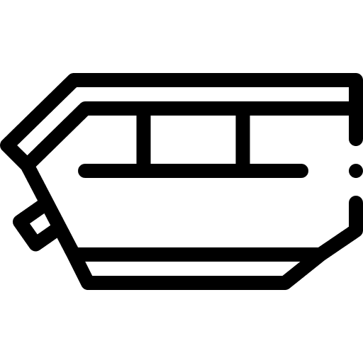 Waste bin waste bin container construction icon