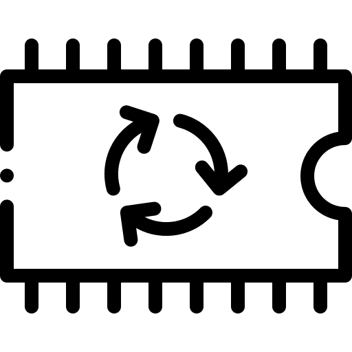 Electronics ecology electronics recycling icon