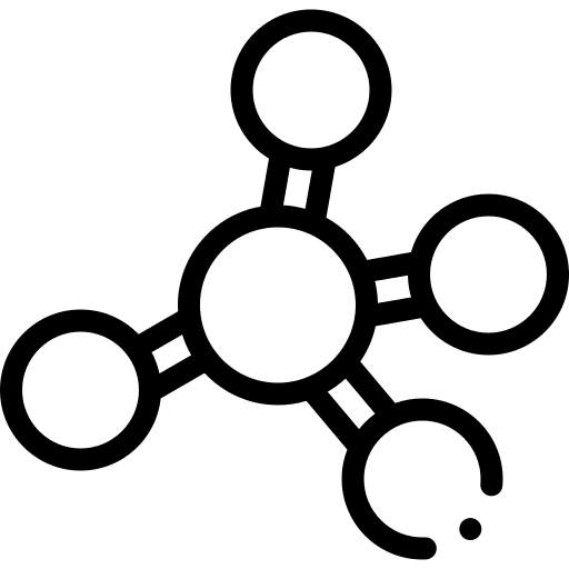 Molecule biology molecule science icon