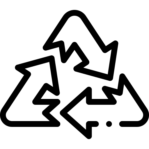 Recycle sign recycling environment container icon