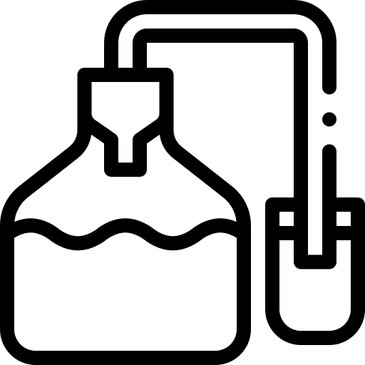 Fermentation wine barrel cask food and restaurant icon