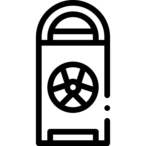 Radiation nuclear industry chemical icon