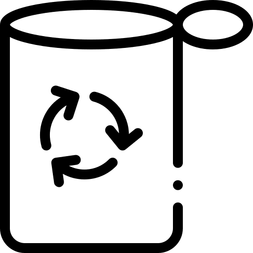 Recycle bag bin sorting bag icon