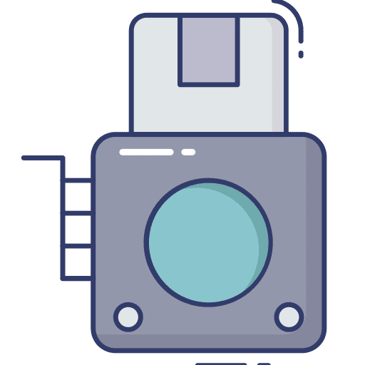 Camera lens healthcare and medical technology electronics icon