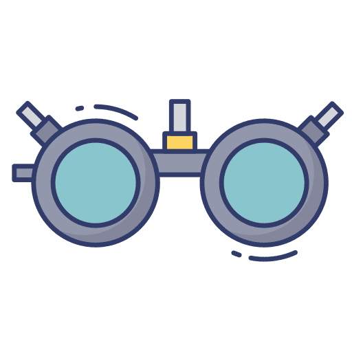 Testing glasses sight vision optometrist icon