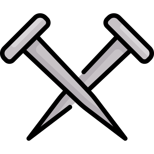 Nail crucifixion nail tools icon