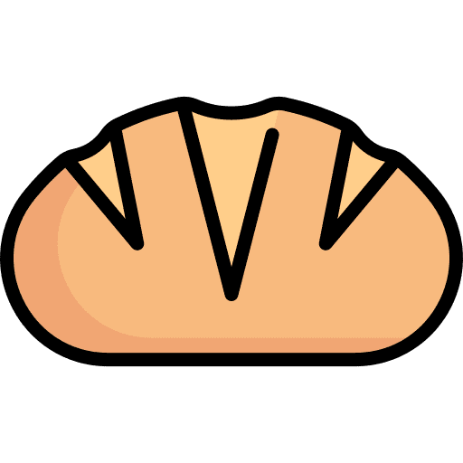 Bread breakfast food and restaurant sweet icon