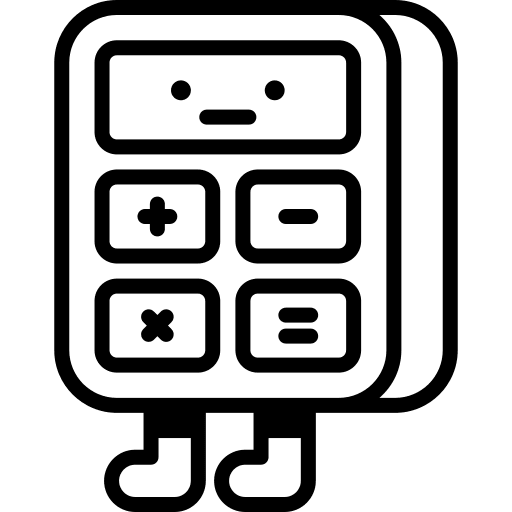 Calculator maths electronics technology icon