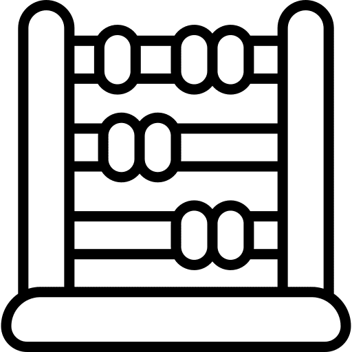 Abacus education calculating mathematical icon