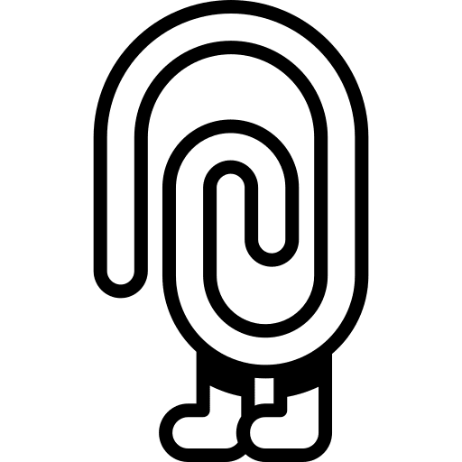 Clip multimedia option clip outline tools and utensils icon