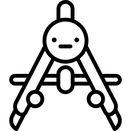 Compass drawing miscellaneous draw icon