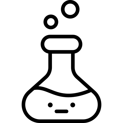 Flask chemical science chemistry icon