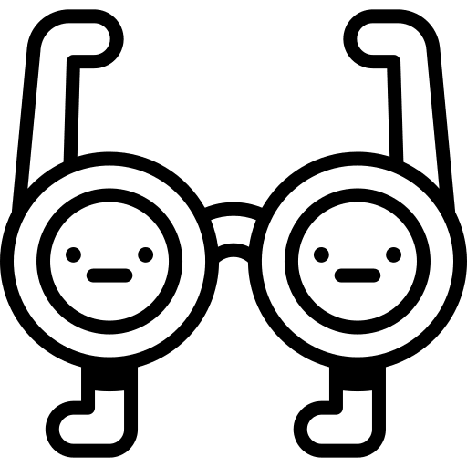 Glasses healthcare and medical reading glasses glasses icon