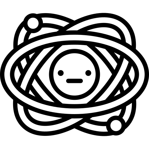 Atom atom physics electron icon