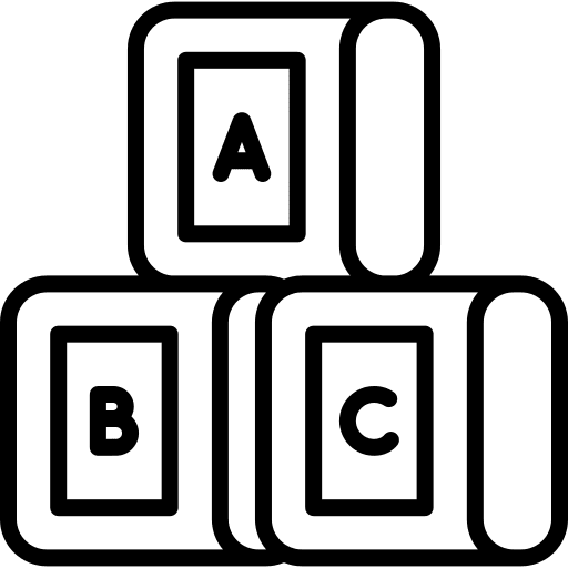 Blocks child learning kid icon