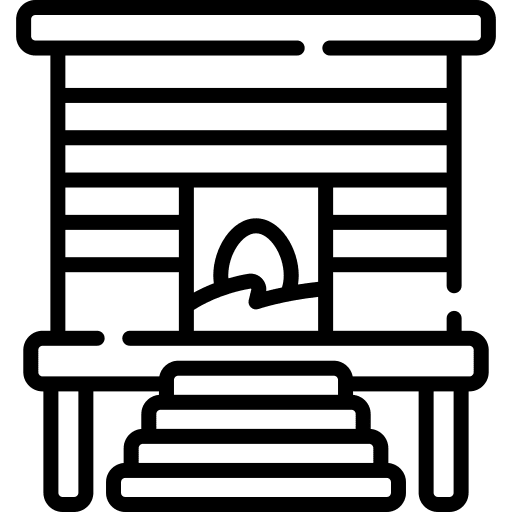 Chicken coop chicken coop eggs structure icon