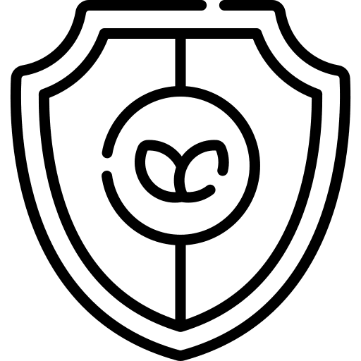 Shield plant shield farm icon