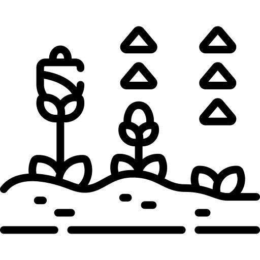 Flower leaves agriculture plant icon