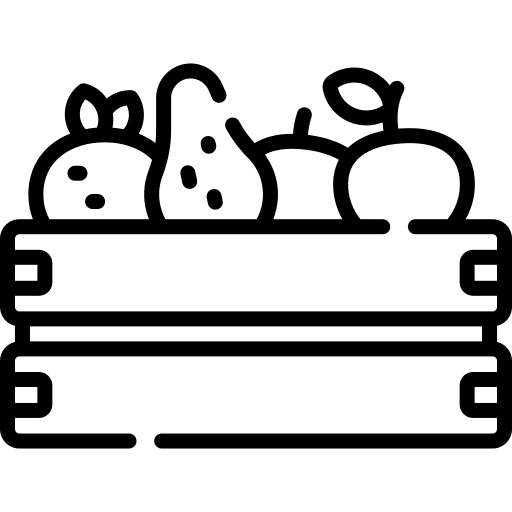 Fruits market farming and gardening fruits icon