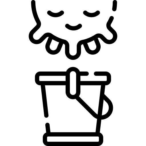 Milk farm milking harvest icon